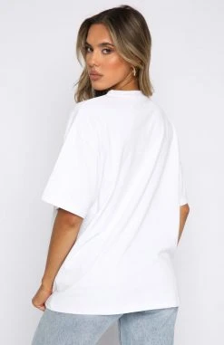 White Fox Boutique AU Clothing Check My Vibe Tee White