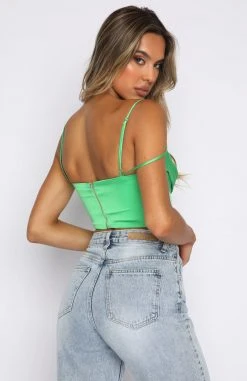 White Fox Boutique AU She Stands Out Bustier Green Clothing 9 White Fox Boutique AU She Stands Out Bustier Green Clothing