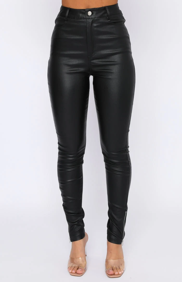 White Fox Boutique AU Clothing Style Code PU Pants Black 4 White Fox Boutique AU Clothing Style Code PU Pants Black