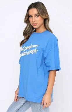 White Fox Boutique AU Clothing My Kind Of People Tee Blue 10 White Fox Boutique AU Clothing My Kind Of People Tee Blue