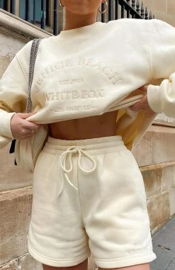 White Fox Boutique AU Clothing Along For The Ride Lounge Shorts Butter