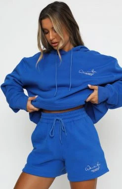 White Fox Boutique AU Clothing Check It Out Lounge Shorts Electric Blue 16 White Fox Boutique AU Clothing Check It Out Lounge Shorts Electric Blue