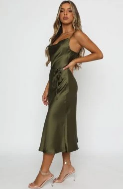 White Fox Boutique AU Be My Lover Midi Dress Olive 11 White Fox Boutique AU Be My Lover Midi Dress Olive