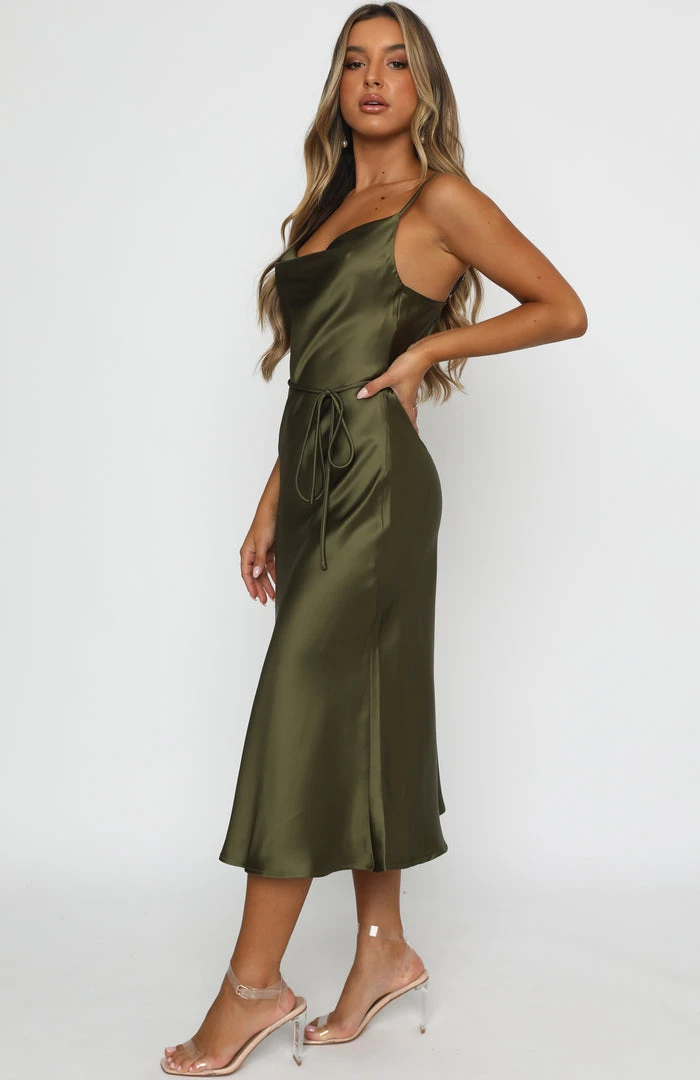 White Fox Boutique AU Be My Lover Midi Dress Olive 5 White Fox Boutique AU Be My Lover Midi Dress Olive