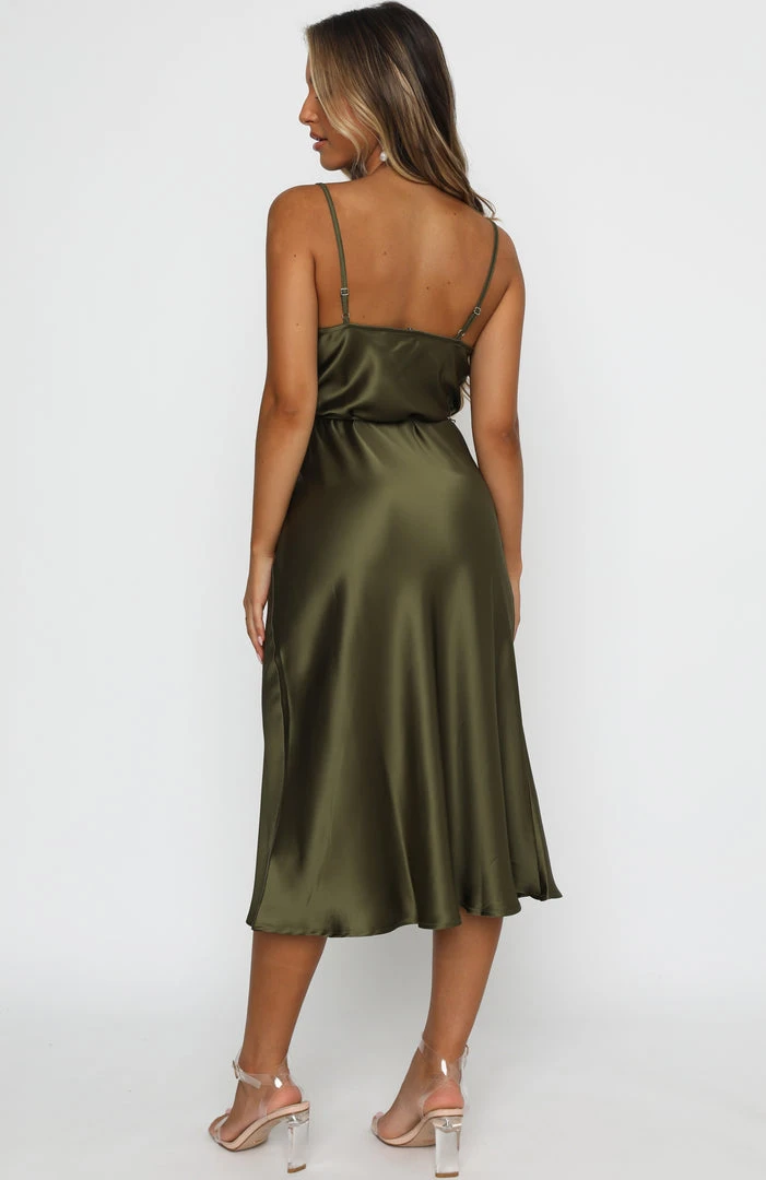 White Fox Boutique AU Be My Lover Midi Dress Olive 6 White Fox Boutique AU Be My Lover Midi Dress Olive