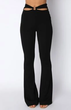 White Fox Boutique AU Heading West Pants Black