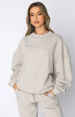 White Fox Boutique AU Own The Moment Sweater Mushroom Clothing