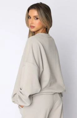 White Fox Boutique AU Own The Moment Sweater Mushroom Clothing