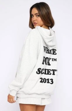 White Fox Boutique AU Go Bold Hoodie Grey Marle Clothing 10 White Fox Boutique AU Go Bold Hoodie Grey Marle Clothing