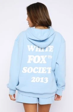 White Fox Boutique AU Go Bold Hoodie Blue Clothing