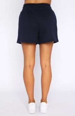 White Fox Boutique AU Go For It Lounge Shorts Navy
