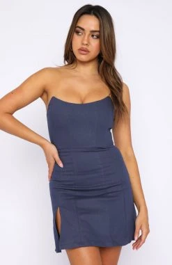 White Fox Boutique AU Clothing Change The Tune Mini Dress Navy