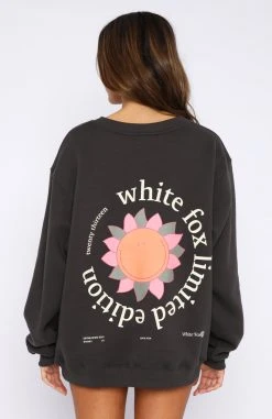 White Fox Boutique AU Clothing Days Like This Sweater Charcoal