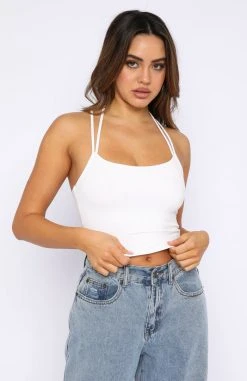 White Fox Boutique AU Clear The Air Crop White