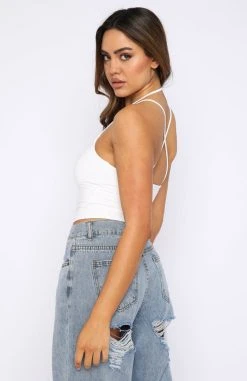 White Fox Boutique AU Clear The Air Crop White 10 White Fox Boutique AU Clear The Air Crop White