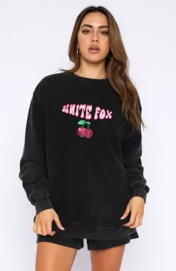 White Fox Boutique AU Clothing Born To Stand Out Sweater Acid Black
