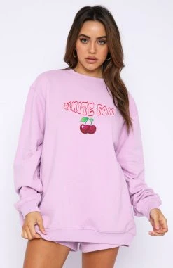 White Fox Boutique AU Born To Stand Out Sweater Lilac Clothing