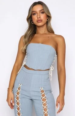 White Fox Boutique AU Met Your Expectations Crop Steel 8 White Fox Boutique AU Met Your Expectations Crop Steel