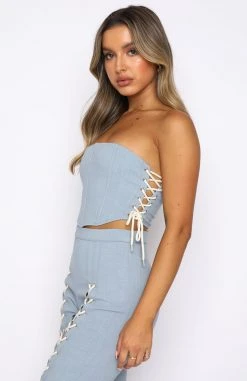 White Fox Boutique AU Met Your Expectations Crop Steel 9 White Fox Boutique AU Met Your Expectations Crop Steel