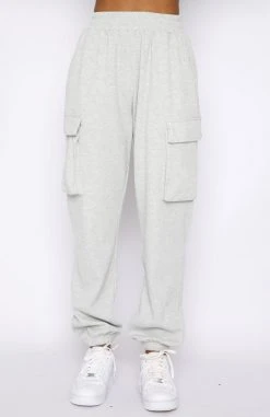 White Fox Boutique AU Fade Away Sweatpants Grey Marle