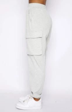 White Fox Boutique AU Fade Away Sweatpants Grey Marle