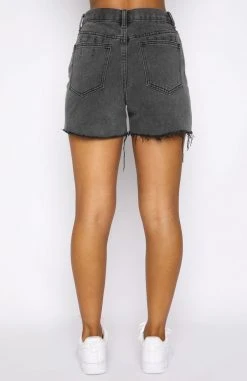 White Fox Boutique AU Let's Go Denim Shorts Black Acid Clothing 11 White Fox Boutique AU Let's Go Denim Shorts Black Acid Clothing