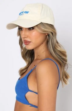 White Fox Boutique AU Offstage Cap Buttercream Restocked