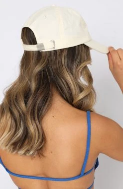 White Fox Boutique AU Offstage Cap Buttercream Restocked