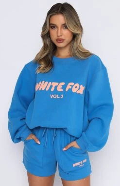 White Fox Boutique AU Clothing Offstage Sweater Azure