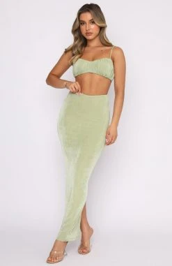 White Fox Boutique AU Clothing Girl Crush Maxi Set Sage