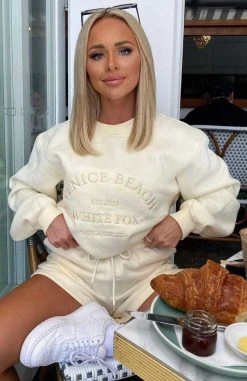 White Fox Boutique AU Clothing Along For The Ride Lounge Shorts Butter 17 White Fox Boutique AU Clothing Along For The Ride Lounge Shorts Butter