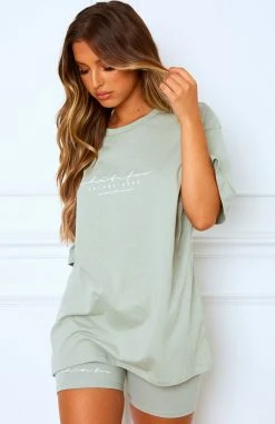 White Fox Boutique AU Established Tee Sage