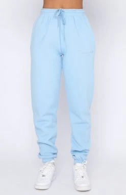 White Fox Boutique AU Make You Mine Sweatpants Ice Blue