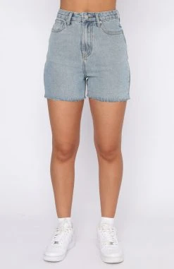 White Fox Boutique AU Weekend Go To Denim Shorts Blue Denim Clothing