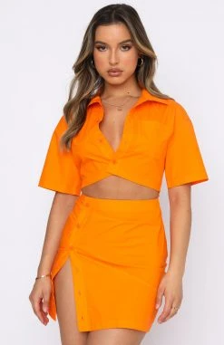 White Fox Boutique AU Dresses Love Triangle Mini Dress Orange