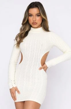 White Fox Boutique AU Dresses Good Form Mini Dress Cream
