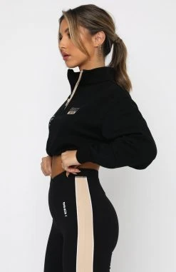 White Fox Boutique AU Collaborations Undercard Cropped Sweater Black 11 White Fox Boutique AU Collaborations Undercard Cropped Sweater Black