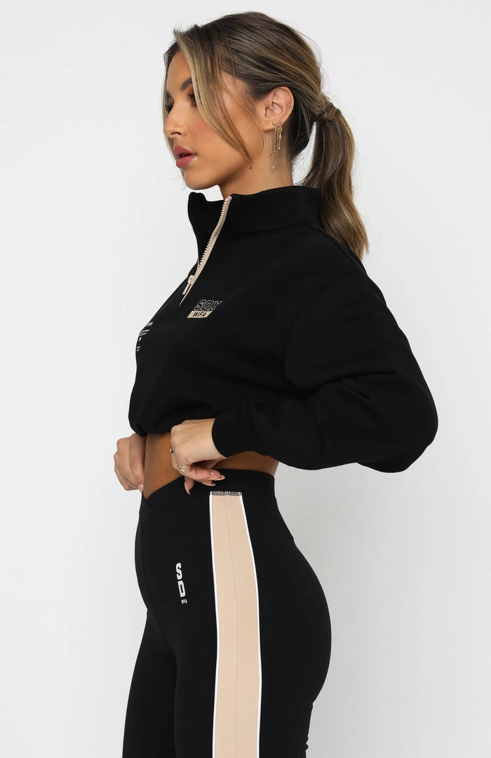 White Fox Boutique AU Collaborations Undercard Cropped Sweater Black 5 White Fox Boutique AU Collaborations Undercard Cropped Sweater Black