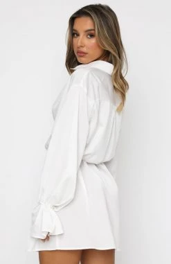 White Fox Boutique AU Only Gets Better Mini Dress Off White