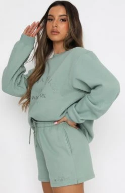 White Fox Boutique AU Clothing Best Of Both Oversized Sweater Sage 11 White Fox Boutique AU Clothing Best Of Both Oversized Sweater Sage