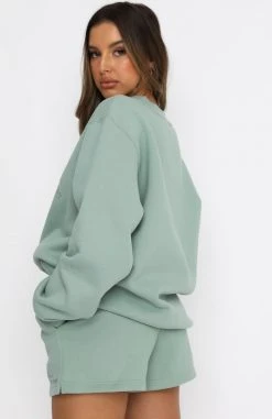White Fox Boutique AU Clothing Best Of Both Oversized Sweater Sage 12 White Fox Boutique AU Clothing Best Of Both Oversized Sweater Sage