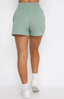 White Fox Boutique AU Along For The Ride Lounge Shorts Sage