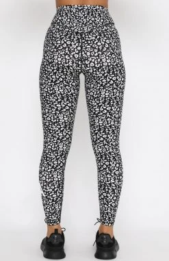 White Fox Boutique AU Down For It Leggings Black Leopard 12 White Fox Boutique AU Down For It Leggings Black Leopard