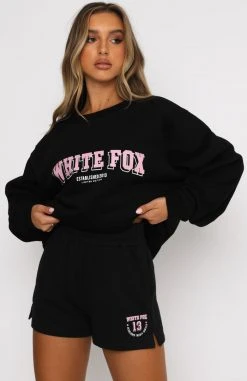 White Fox Boutique AU Clothing New To Me Sweater Black