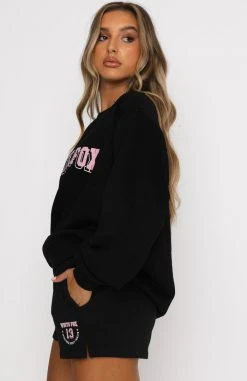 White Fox Boutique AU Clothing New To Me Sweater Black