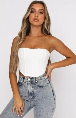 White Fox Boutique AU About Time Bustier White 10 White Fox Boutique AU About Time Bustier White