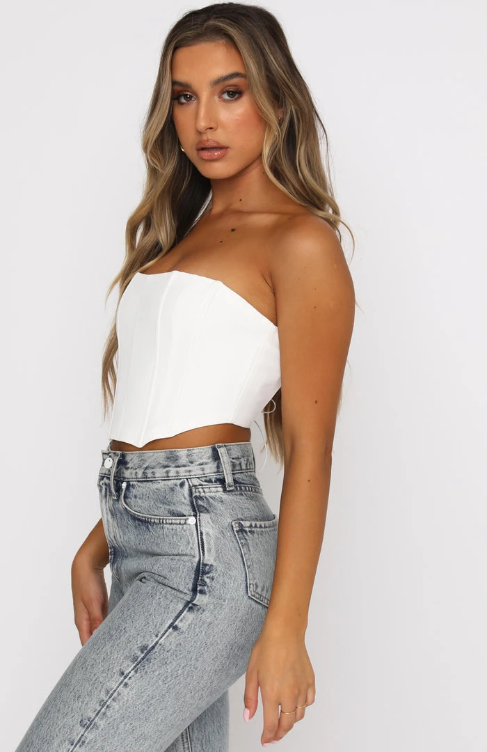 White Fox Boutique AU About Time Bustier White 5 White Fox Boutique AU About Time Bustier White