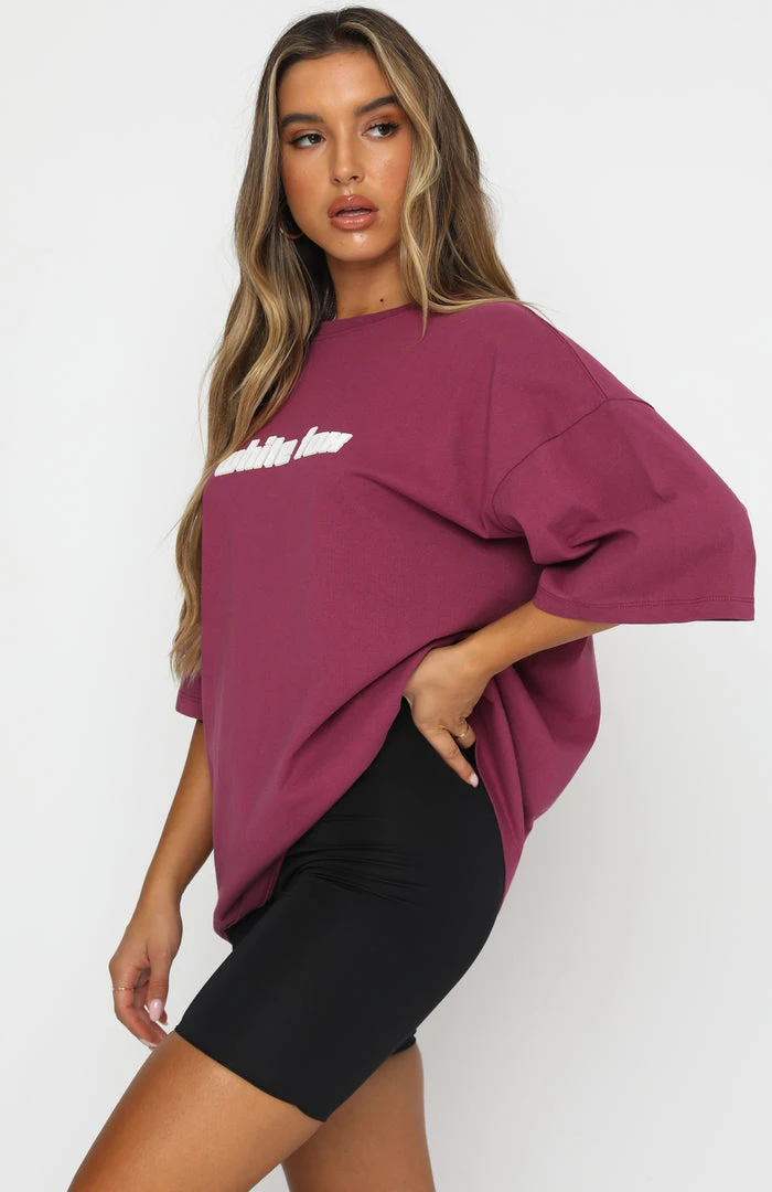 White Fox Boutique AU Don't Think Twice Tee Plum Clothing 5 White Fox Boutique AU Don't Think Twice Tee Plum Clothing