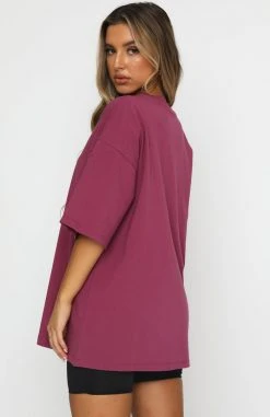 White Fox Boutique AU Don't Think Twice Tee Plum Clothing 10 White Fox Boutique AU Don't Think Twice Tee Plum Clothing