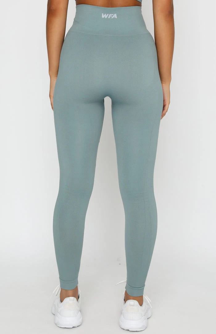 White Fox Boutique AU Seamless High Waisted Leggings Sage Restocked 6 White Fox Boutique AU Seamless High Waisted Leggings Sage Restocked